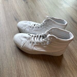 Vans White High-Top Sneakers